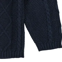 Stickad kofta Navy><noscript><img width=