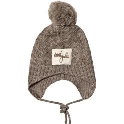 Stickad Mössa Wood Brown>Little Jalo New