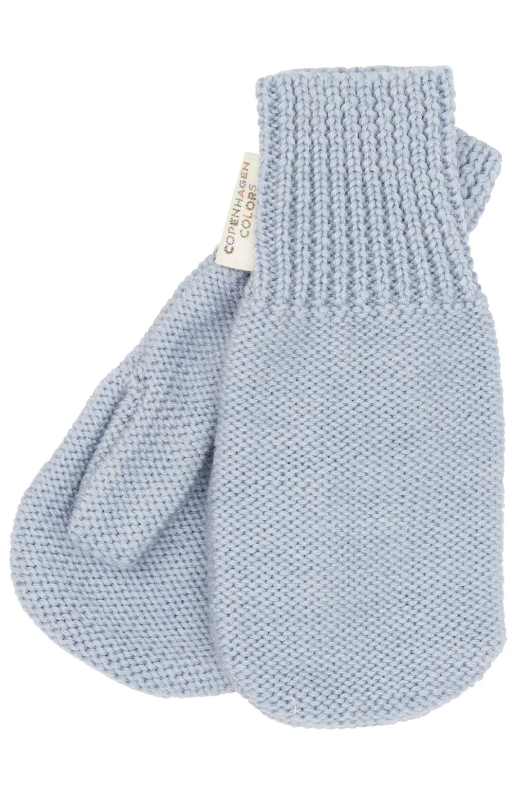 Stickade Merinoullvantar Dusty Blue>Copenhagen Colors Hot
