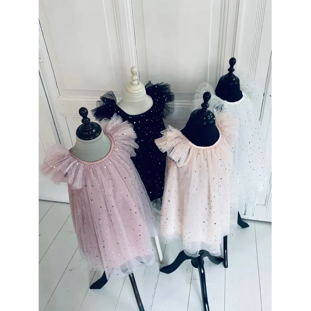 Stjärnor & Mån Tyll Fe Älva Klänning Ballet Pink>DOLLY by Le Petit Tom Sale