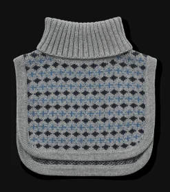 Stoffe Jacquard Halsvärmare Grey Melange>Wheat Best