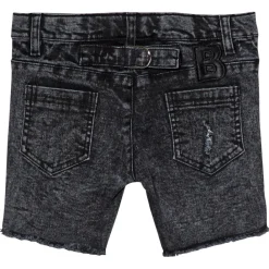 Stone Wash Jeansshorts Grå>The BRAND New