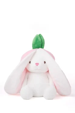 Stor Kanin I Jordgubbe White>Teddykompaniet Clearance