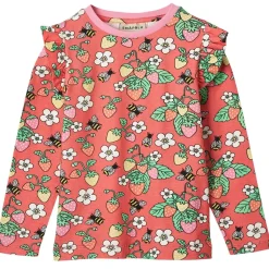 Strawberries Långärmad T-shirt Pink Punch>Småfolk Best