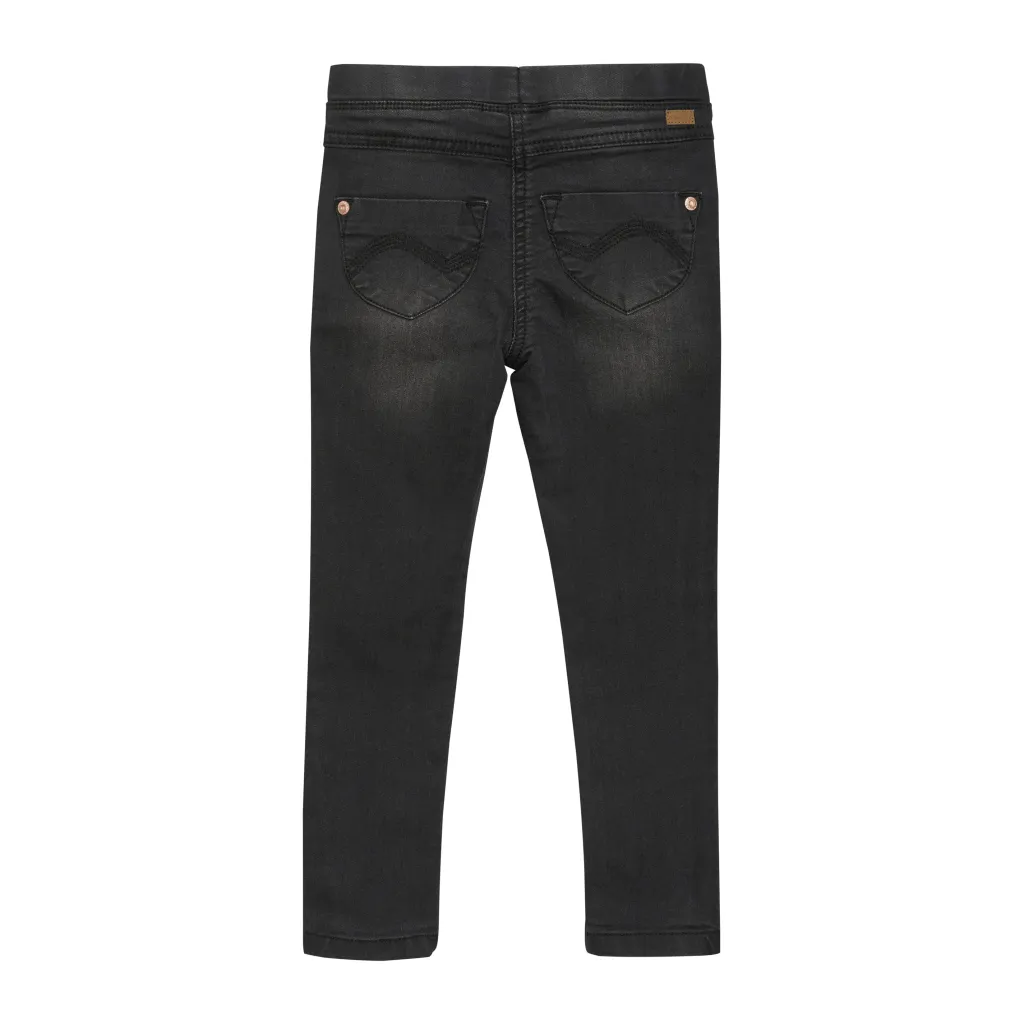 Stretchiga Jeggings Grey Black>Minymo Best