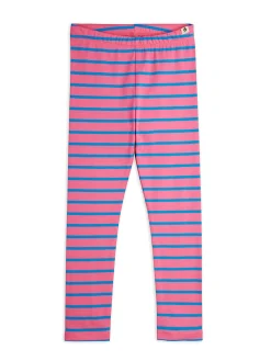 Stripe Leggings Pink>Mini Rodini Hot
