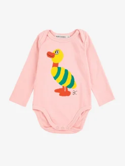 Striped Duck Långärmad Body Light Pink>Bobo Choses Discount