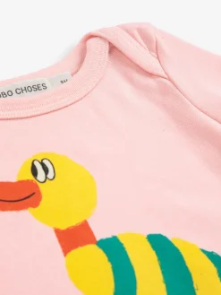 Striped Duck Långärmad Body Light Pink>Bobo Choses Discount