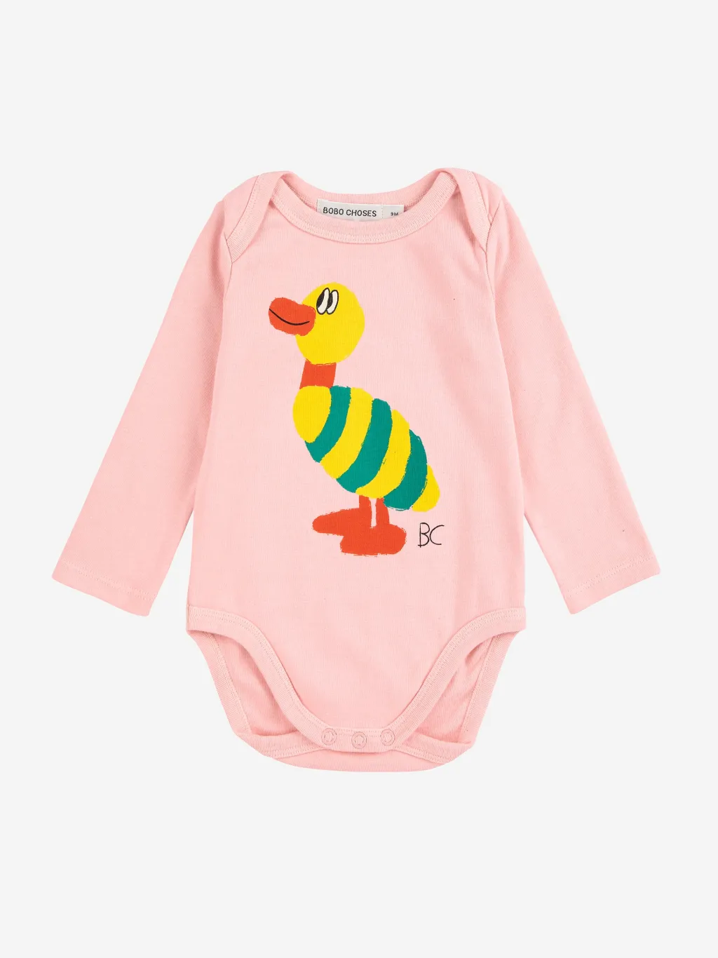 Striped Duck Långärmad Body Light Pink>Bobo Choses Discount
