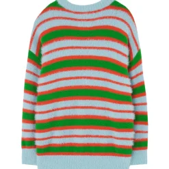 STRIPES BULL Stickad tröja Soft Blue>The Animals Observatory New
