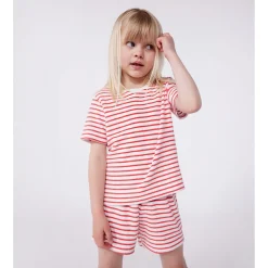 Stripy Klädset I Frotté Marshmallow Spi>Petit Bateau Discount