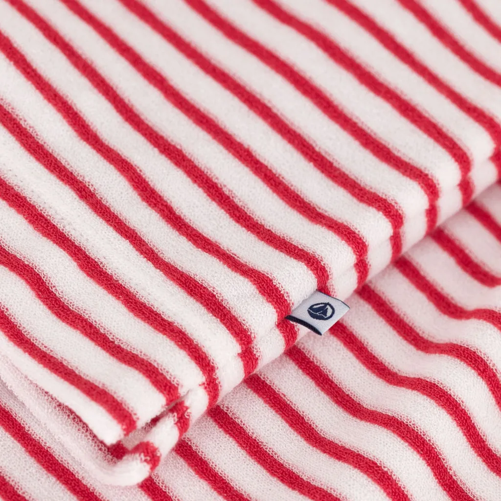 Stripy Klädset I Frotté Marshmallow Spi>Petit Bateau Discount