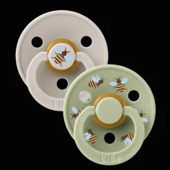 Studio Colour Bumblebee 2-pack Runda Latexnappar Mushroom Mix>BIBS Sale
