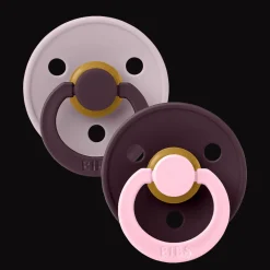 Studio Colour Fusion 2-pack Runda Latexnappar Lilac Plum Mix>BIBS Hot