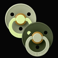 Studio Colour Fusion 2-pack Runda Latexnappar Sage Hunter Green>BIBS Best