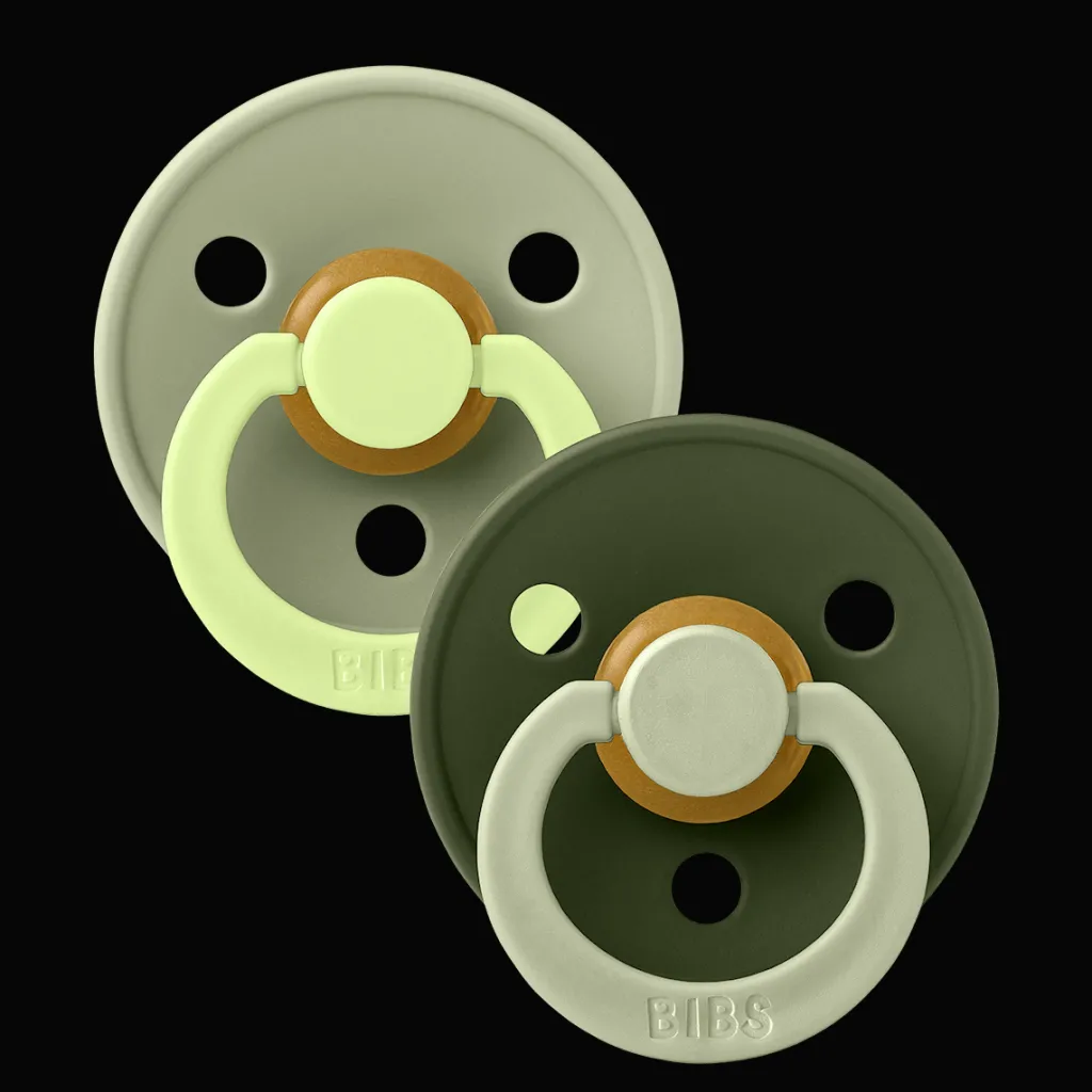 Studio Colour Fusion 2-pack Runda Latexnappar Sage Hunter Green>BIBS Best