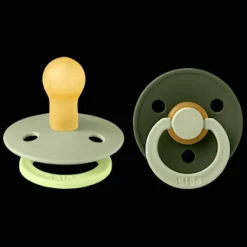 Studio Colour Fusion 2-pack Runda Latexnappar Sage Hunter Green>BIBS Best