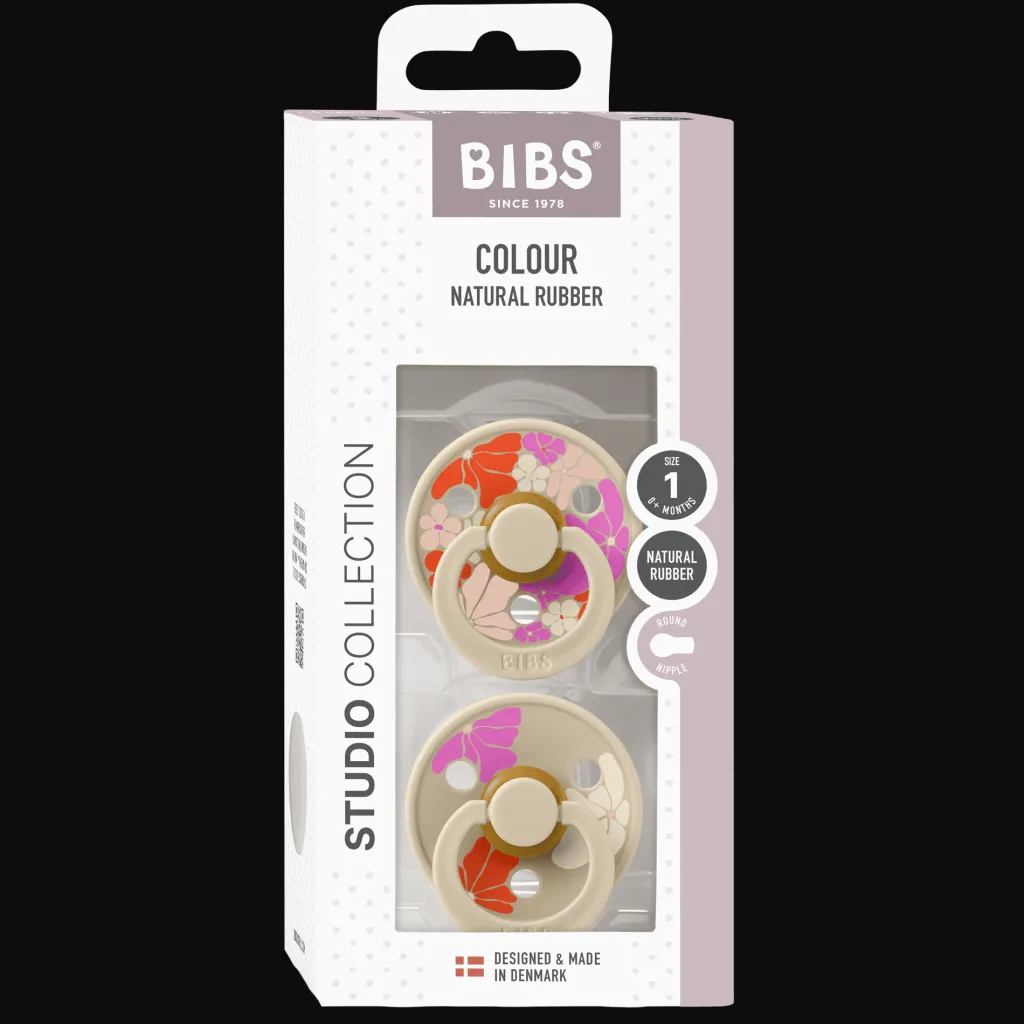 Studio Colour Morning Bloom 2-pack Runda Latexnappar Vanilla Mix>BIBS Discount