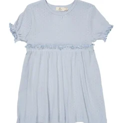 Summer Pointelle-klänning Dusty Blue>Copenhagen Colors Best
