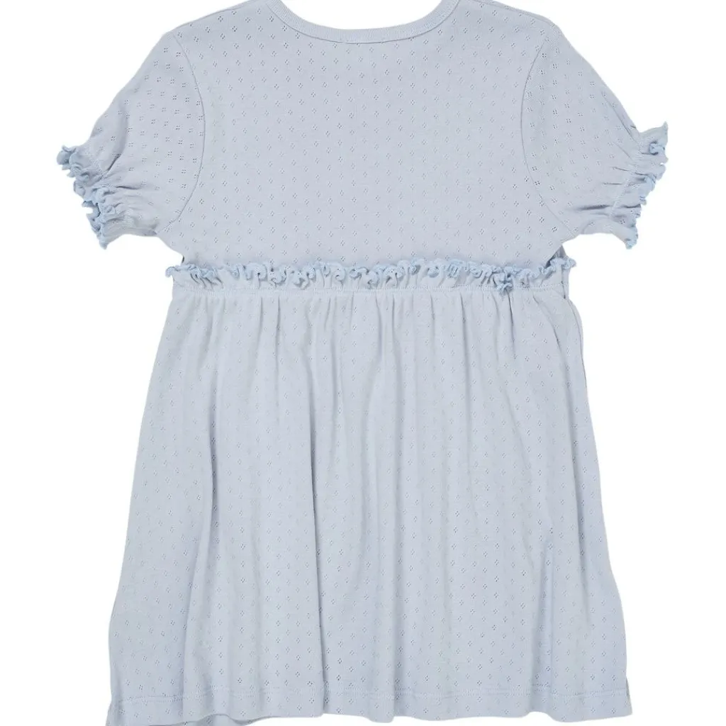 Summer Pointelle-klänning Dusty Blue>Copenhagen Colors Best