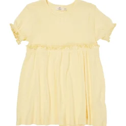 Summer Pointelle-klänning Light Yellow>Copenhagen Colors Best