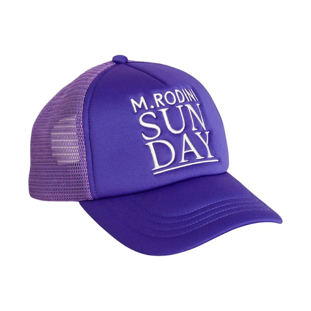 Sunday Broderad Truckerkeps Purple>Mini Rodini Online