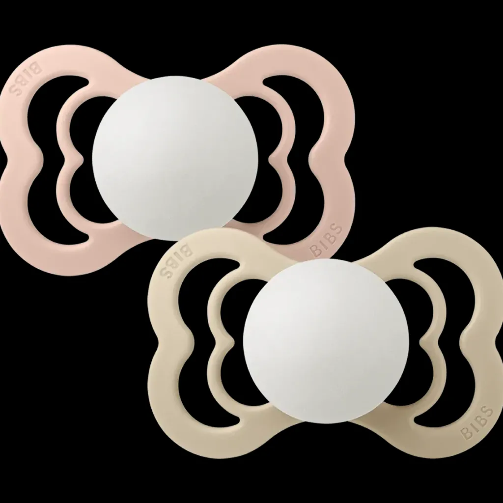 Supreme Glow 2-pack Symmetriska Silikonnappar Blush Vanilla>BIBS Online