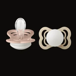Supreme Glow 2-pack Symmetriska Silikonnappar Blush Vanilla>BIBS Online
