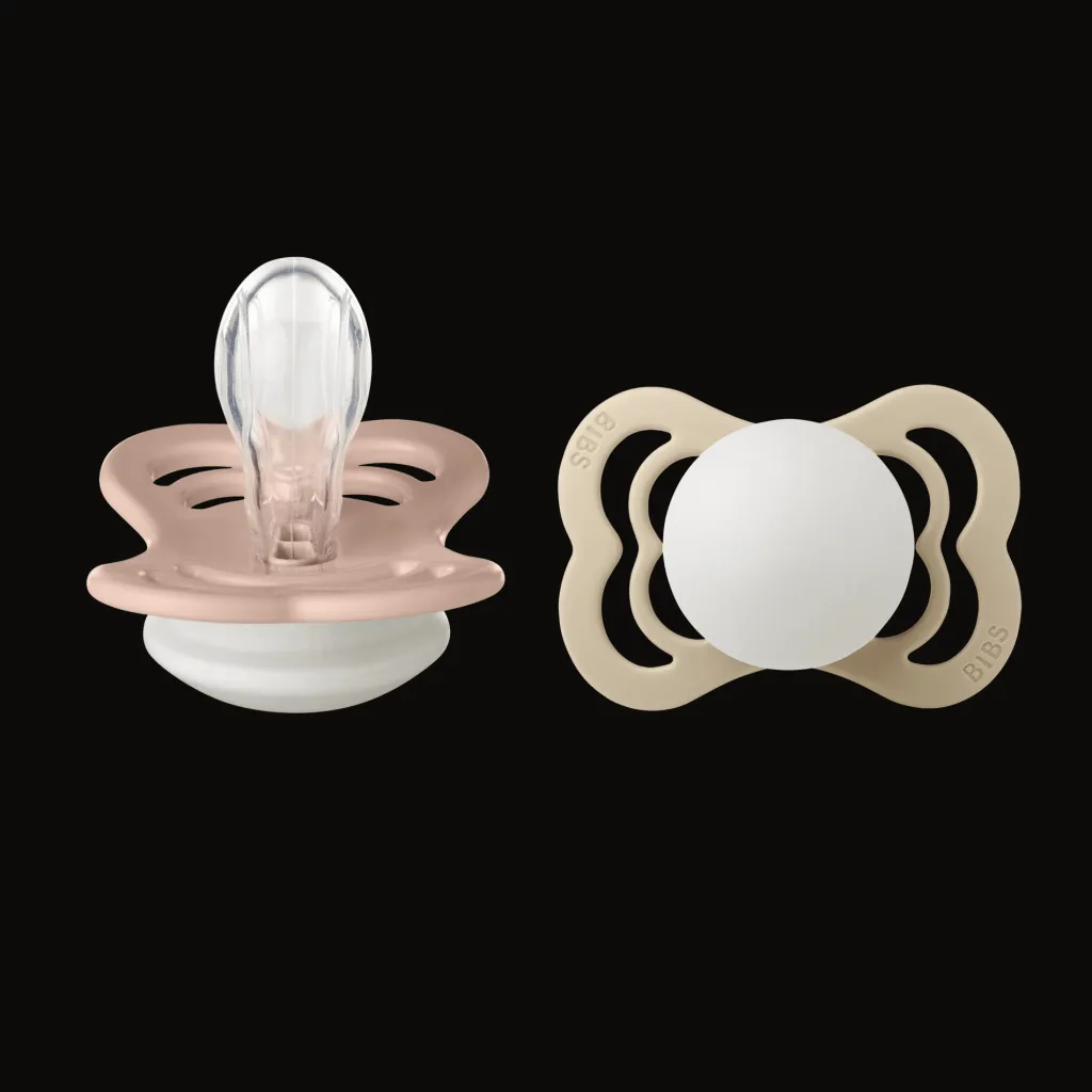 Supreme Glow 2-pack Symmetriska Silikonnappar Blush Vanilla>BIBS Online