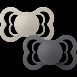Supreme 2-pack Symmetriska Silikonnappar Sand Iron>BIBS Clearance