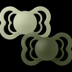 Supreme 2-pack Symmetriska Silikonnappar Sage Hunter Green>BIBS Online