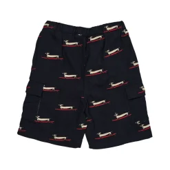 Surfing Dog Twill Shorts Navy>Copenhagen Colors New