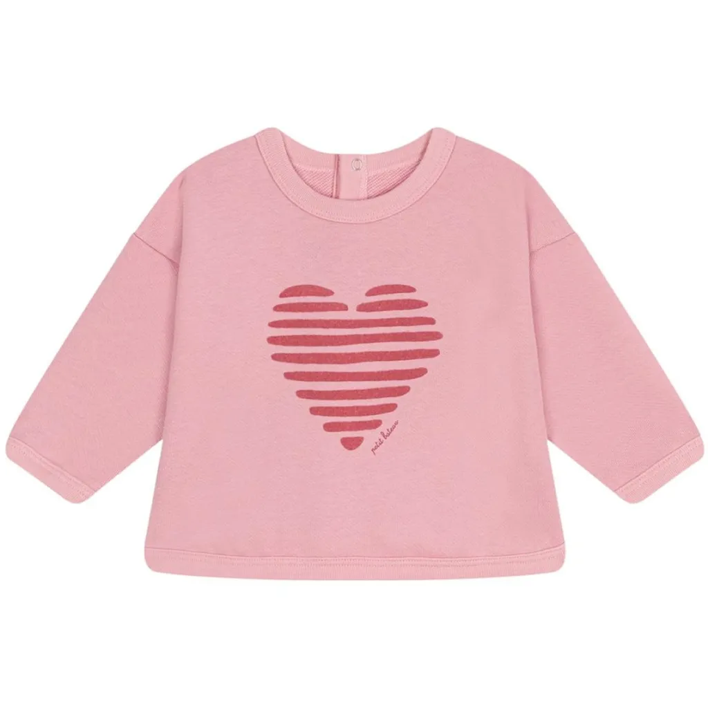 Sweatshirt Charme Pink>Petit Bateau