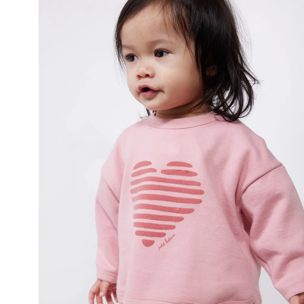 Sweatshirt Charme Pink>Petit Bateau