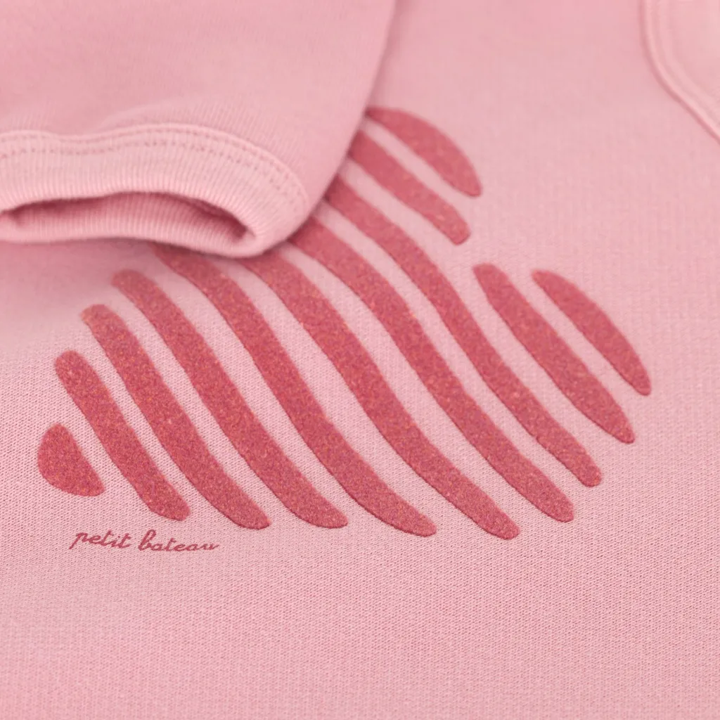 Sweatshirt Charme Pink>Petit Bateau