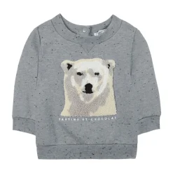 Sweatshirt Heart Blue>Tartine et Chocolat Online