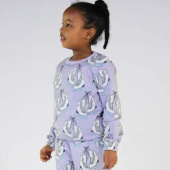 Sweatshirt Orchid Petal med skridskor><noscript><img width=