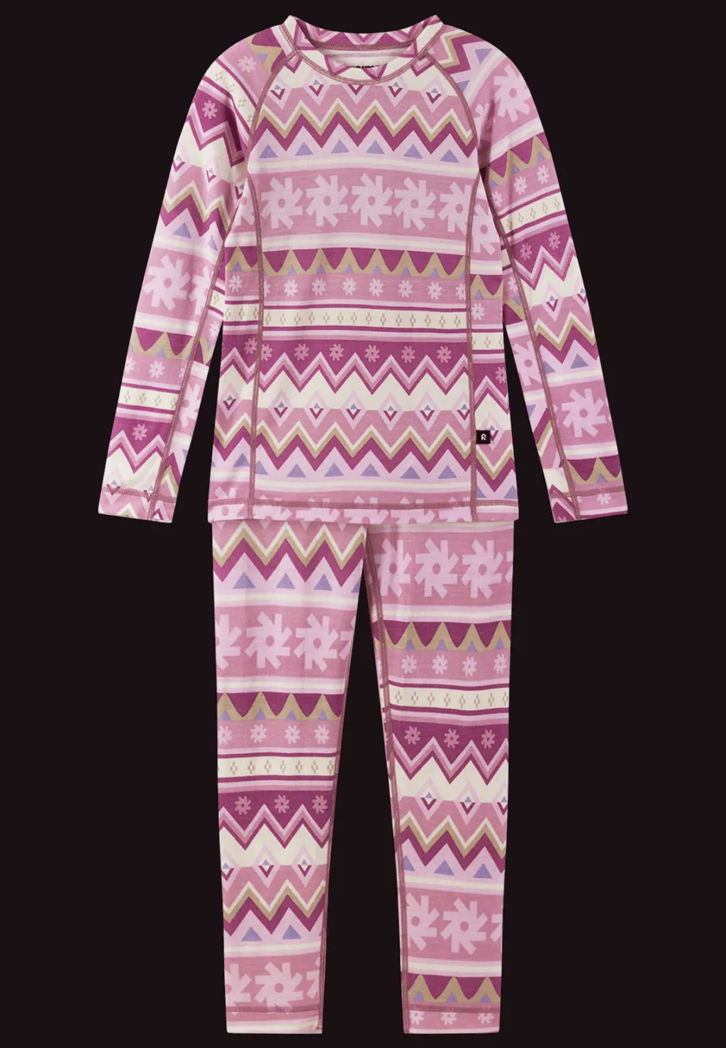 Taitoa Underställsset I Ull Grey Pink>Reima Hot