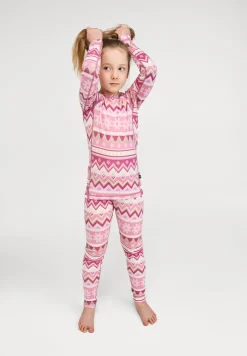 Taitoa Underställsset I Ull Grey Pink><noscript><img width=
