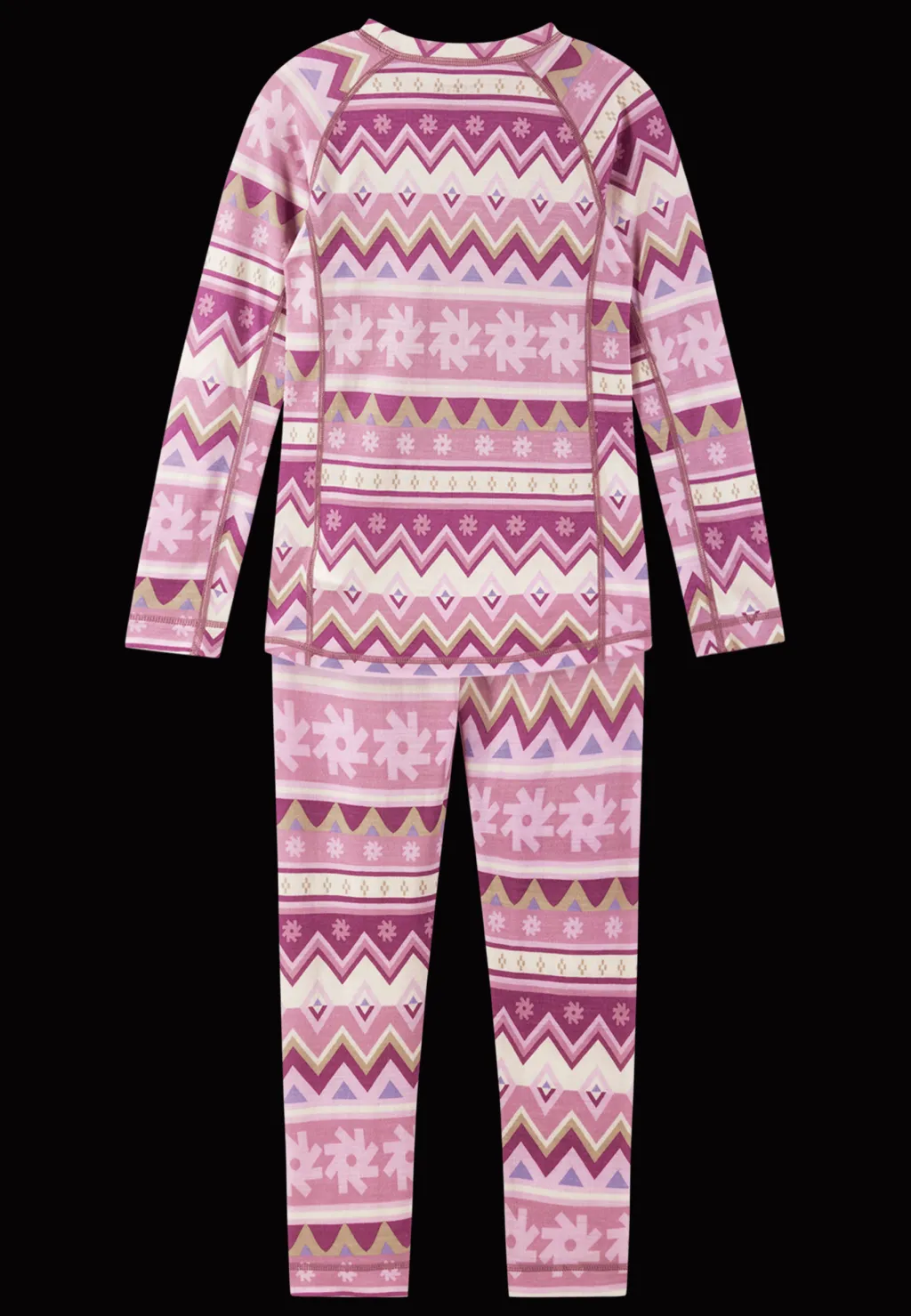 Taitoa Underställsset I Ull Grey Pink>Reima Hot