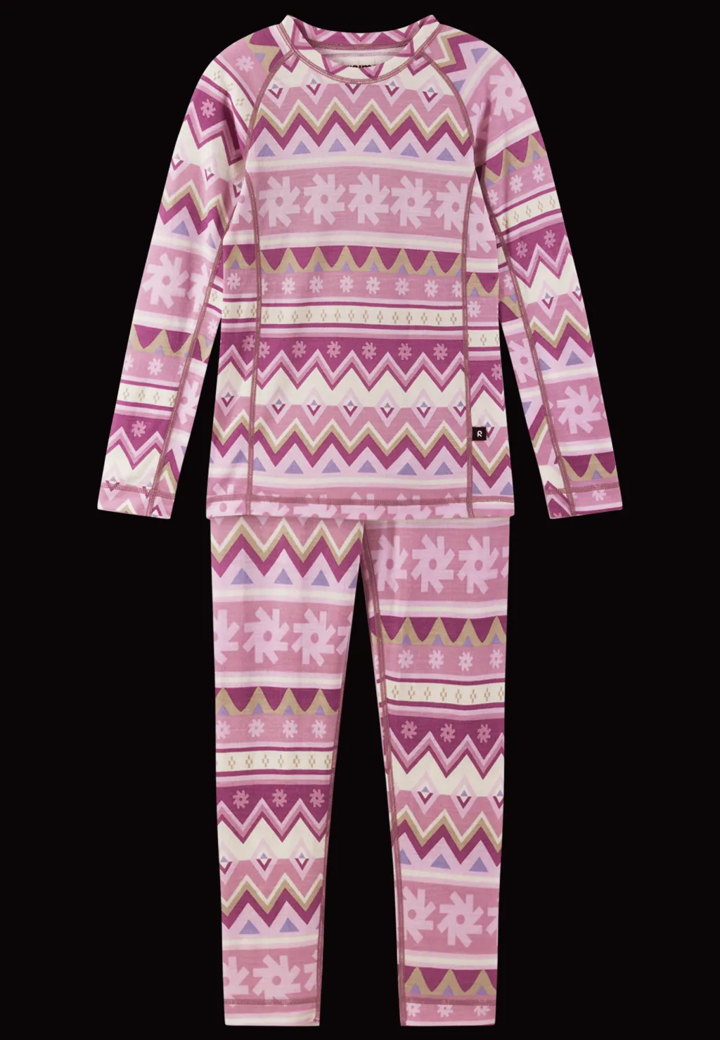 Taitoa Underställsset I Ull Grey Pink>Reima Hot