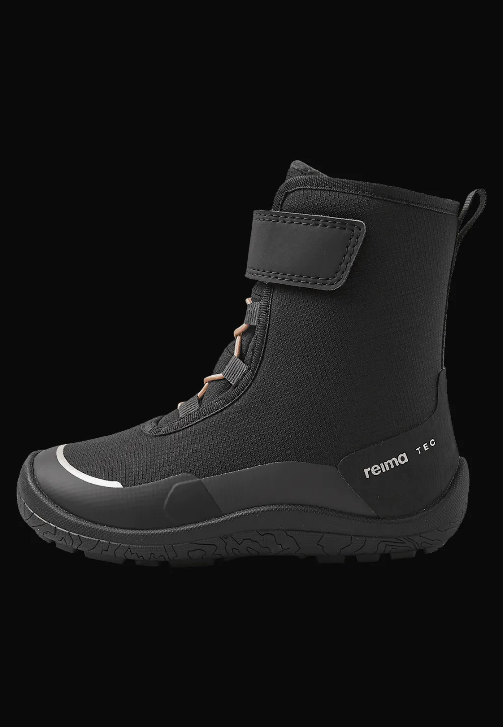 Talvella Kids tec Barfota Vinterkängor Black>Reima New