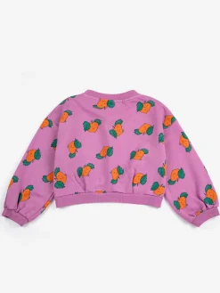 Tangerine All Over Croppad Sweatshirt Purple>Bobo Choses Hot
