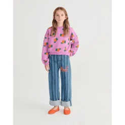 Tangerine All Over Croppad Sweatshirt Purple><noscript><img width=