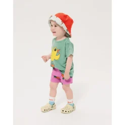 Tangerine All Over Shorts Fuchsia>Bobo Choses