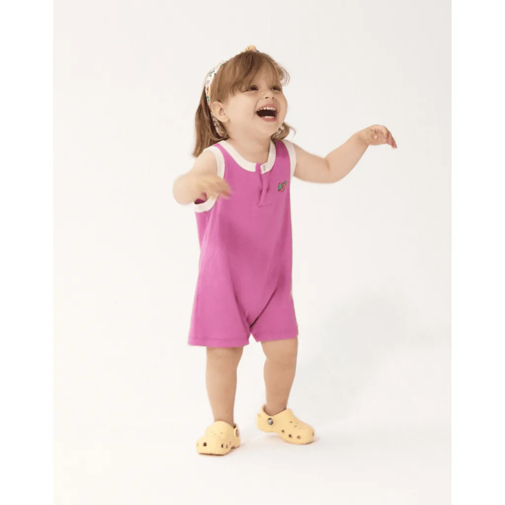 Tangerine Playsuit Fuchsia>Bobo Choses Clearance