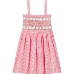 Tessa Klänning Pink Fragola Vichy>Louise Misha Outlet