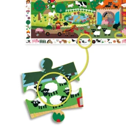 The Farm 2-i-1-pussel Och Observationsspel><noscript><img width=