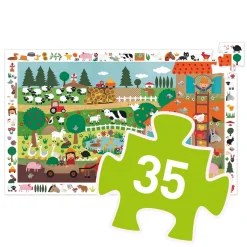 The Farm 2-i-1-pussel Och Observationsspel><noscript><img width=
