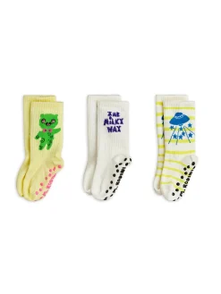 The Milky Way 3‑pack Strumpor Med Halkskydd Multi>Mini Rodini